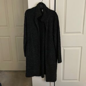 A New Day heavy, almost black, fuzzy long cardigan